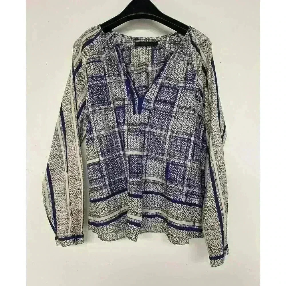 coster copenhagen cotton blue and white oversize blouse Size 38